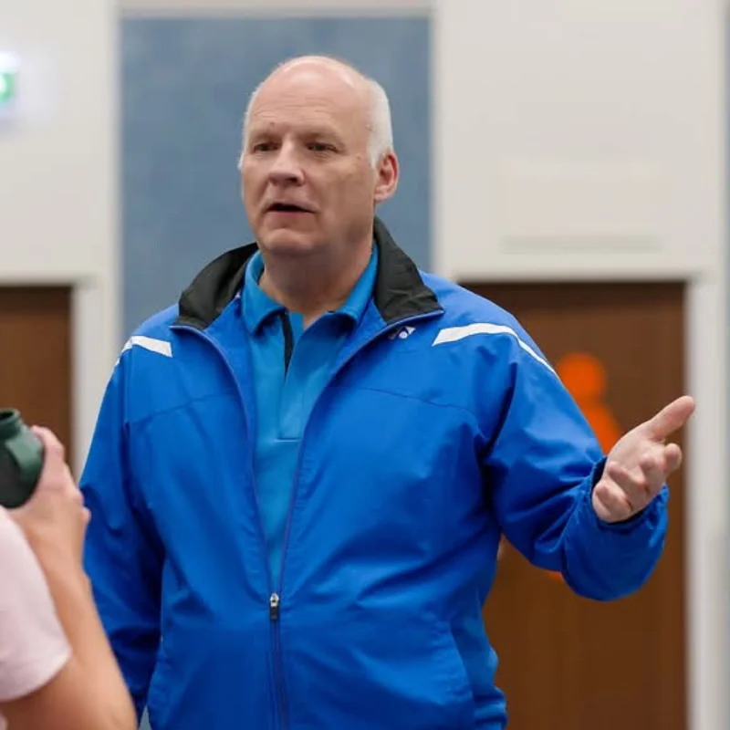 Edward van de Heuvel, trainer bij Badminton School Barendrecht